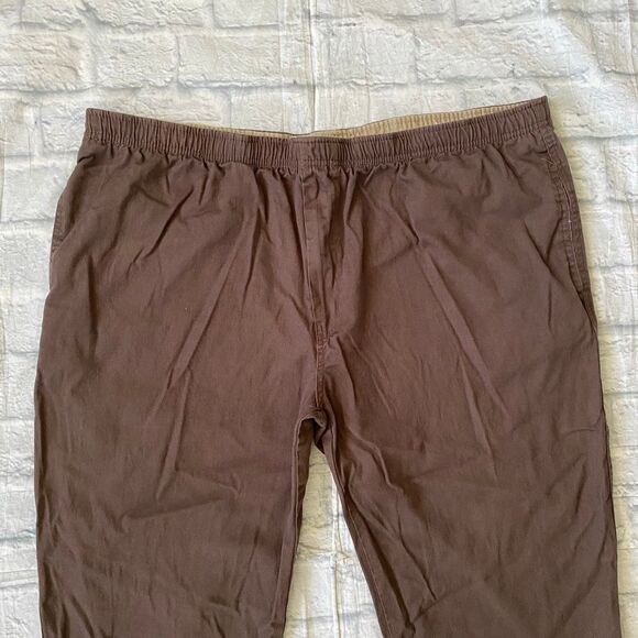 Haband Active Joe men XL short 100% cotton pull on elastic waist casual pants br - Picture 3 of 11
